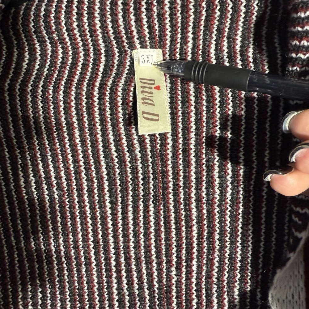 WMS 3XL Southwest Vibe Fringe Shawl Cardigan Long Sleeve Cozy - Picture 5 of 15